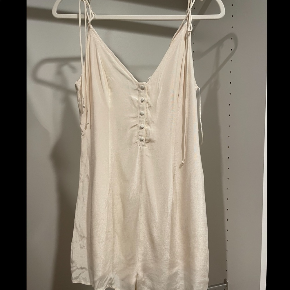Wild Honey jumpsuit romper dress beige
